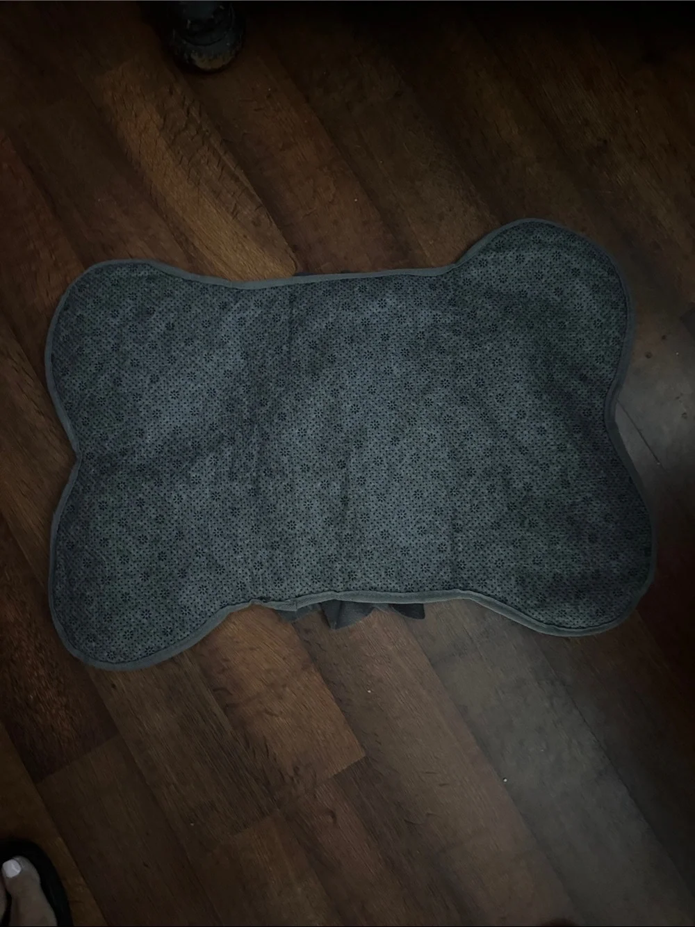 Gray and Cream Floral Snuffle Mat - Home Accents